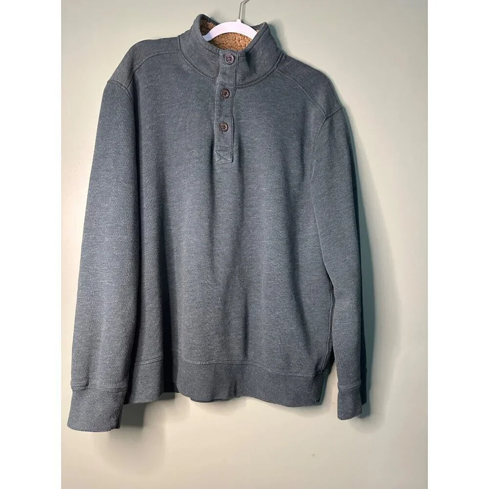 G.H. Bass Men’s XXL 3-Button Knit Sweater Cozy Comfy Fall outdoors utility fall